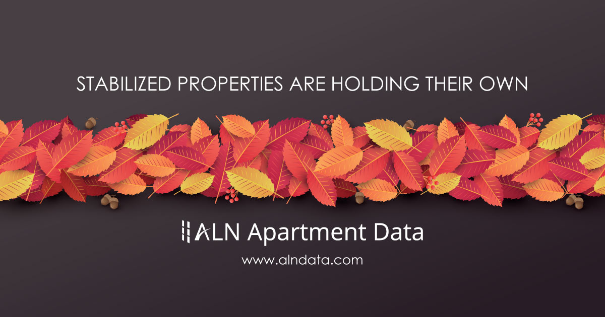 Stabilized Properties are Holding Their Own ALN Apartment Data