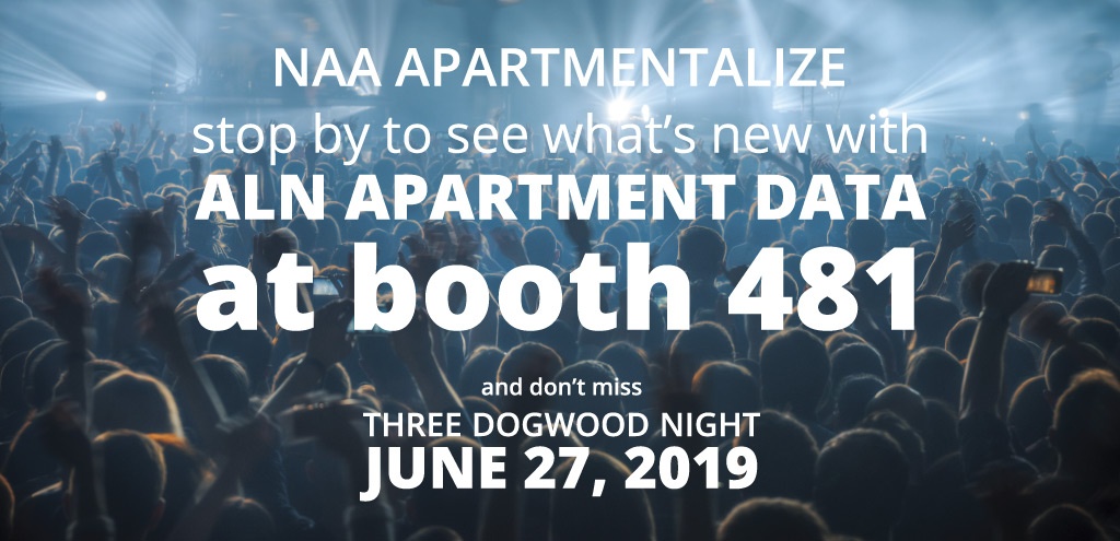 ALN Apartment Data in Booth 481 at NAA