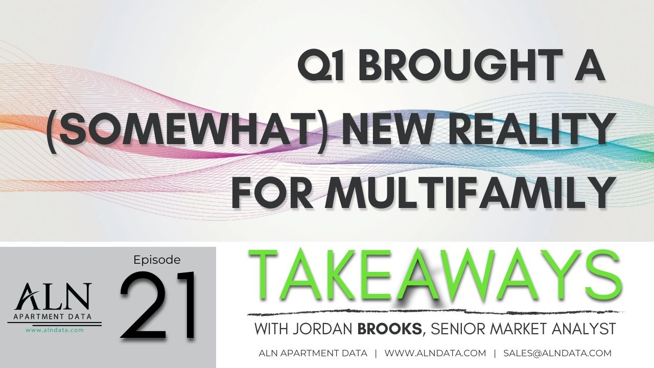 Takeaways - April 2022, Q1 Brought a (Somewhat) New Reality for Multifamily