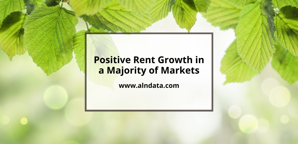 Positive Rent Growth in a Majority of Markets